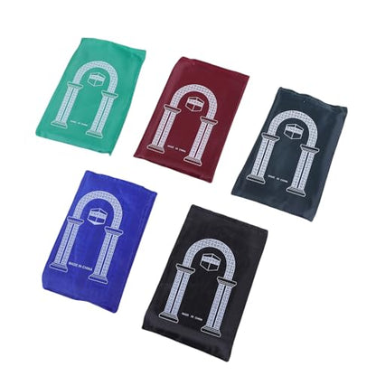 GLOGLOW Portable Prayer Mat 5Pcs Nylon Travel Pray Mat Lightweight Foldable for Prayer Yoga Meditation with 5 Colors Easy to Carry