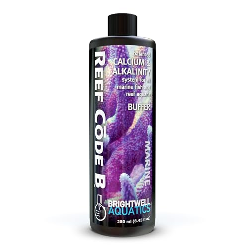 Brightwell Aquatics - Reef Code B - Balanced Calcium & Alkalinity System Water Conditioner - For All Saltwater Marine Fish & Reef Fish Tanks - Aquarium Water Treatments, 8.45 fl oz - size: 250-ml