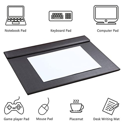 18''x14'' Large Rectangle A3 Desk Writing & Drawing Desk Pad &Board Table Protector Mat with Paper Clip on Top Black - color: Black-a186