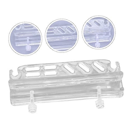Acrylic Aquarium Tool Holder for Water Plants Grass Maintenance Wall-Mounted Storage Rack Organizer for Fish Tank Cleaning Tools Space-Saving Design Storage