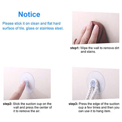 12 Pieces 0.8 inch Mini Clear Suction Cups for Glass, Without Hooks Without Holes, Plastic Sucker Pads for Festival Decoration Home Organization Window Car - size: 0.8"+no-hooks"