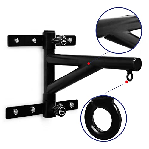 Yes4All Heavy Bag Hanger Wall Mount Punching Bag Hanger, Adjustable Heavy Duty Boxing Bag Bracket for Home Gym Indoor Outdoor