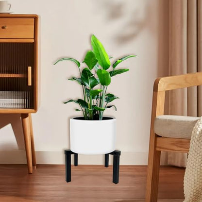 Four Legs Adjustable Metal Plant Stand for 5"-10" Plant Pot – Indoor & Outdoor (Black, 1 Pack) - color: Mini Black 5-10", style: 3 - Mini