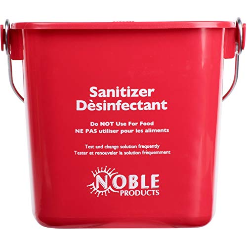KP97RDNBL/KP97GNNBL Square Pail for Cleaning, Detergent and Sanitizing, 3quart, Small, Red and Green, Set of 2 - size: 2 Count (Pack of 1)