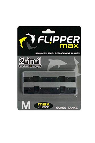 FL!PPER Flipper Max Aquarium Algae Scraper Replacement Blades for Fish Tank Cleaning Kits - style: Max