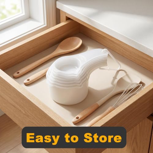 7 PCS Measuring Cups Set, BPA Free - color: Translucent, size: 7 Cups
