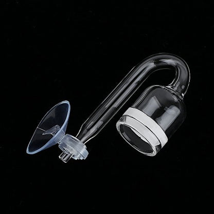 CO2 Diffuser, Carbon Dioxide Glass Reactor U Shape Tube Set for Aquarium Plants Tank(CO2 Diffuser Set) - color: CO2 Diffuser Set