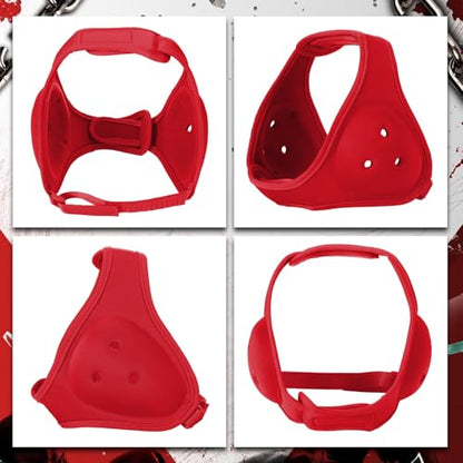 Tellegloww Wrestling Headgear for Kids Youth Soft Grappling Headgear Adjustable Wrestling Ear Guard for Adults - color: Red, style: Classic Style
