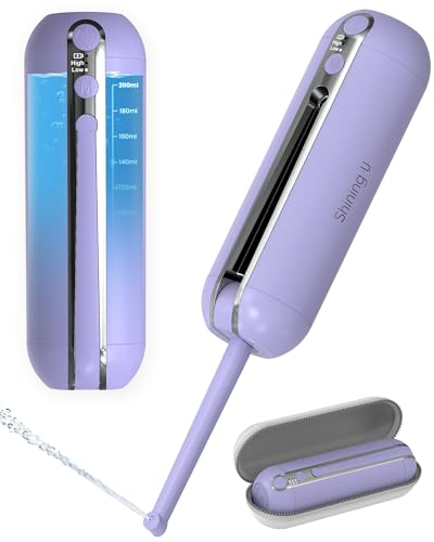 Portable Bidet for Travel, Rechargeable Electric Travel Sprayer with Adaptor, Waterproof High Pressure Handheld Bidet for Women Men Cleaning (Purple) - color: Purple