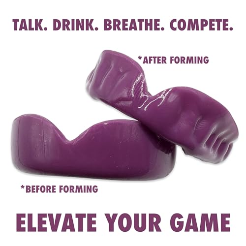 Zero-G Sports Mouthguard Purple 1-Pack - Adult Size - Boil & Bite - Basketball, Football, Soccer, Baseball, Hockey, Lacrosse - color: Purple