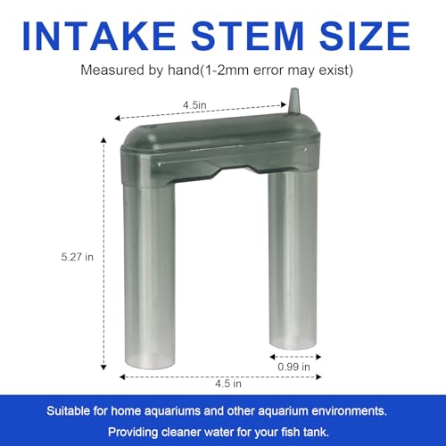 Aquarium Filter Intake Extension Tube, U Tube Compatibility with Aquaclear Power Filter 70 110, for Aquaclear Intake Tube Keeps Water Crystal Clear,Replacement Tube Aquarium Filter Accessories