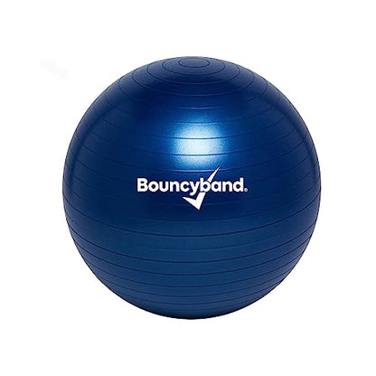 Bouncyband Balance Ball – Create Flexible Seating to Improve Focus at School, Office, or Home with This No-Roll Weighted Ball - color: Dark Blue, size: Small (Pack of 1)