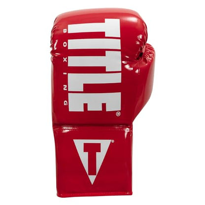 TITLE Boxing Inferno Intensity Lace Training Gloves - MMA, Kickboxing, Punching Bag, Sparring - 14, 16, 18oz - color: Red/White, size: 14 oz