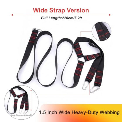 Heavy-Duty Sled Pulling Strap, Tire Dragging Pull Strap for Sled Training, Strength & Conditioning Workouts, Compatible with Harnesses & Belts - size: 3.8cm Wide