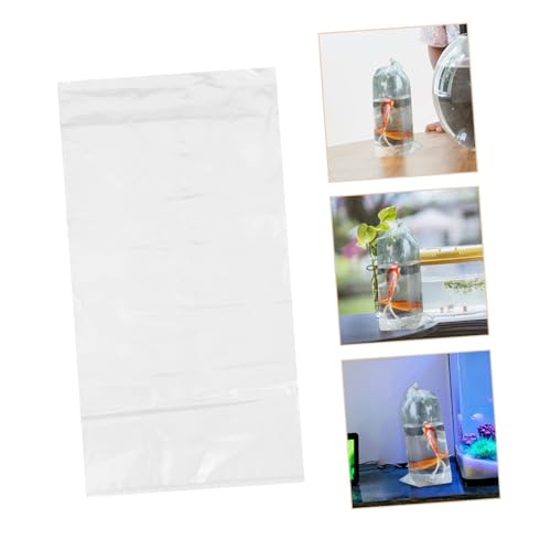 Ciieeo 50pcs Transparent Fish Transport Bags Leak-resistant Oxygen Bags for Safe Shipping of Fish and Clear Plastic