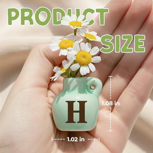 House Warming Gifts for New Home, Mini Ceramic Vase Fridge Magnet Set “Home”, Cute Home Décor for Kitchen, Locker, Small Gifts for New Homeowners, Renters, Roommates, Families or Friends