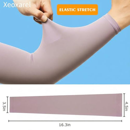 Xeoxarel Arm Sleeves for Men & Women (Available in 4 Pairs/12 Pairs) - color: 1 Pair Arm Sleeve - Lavender