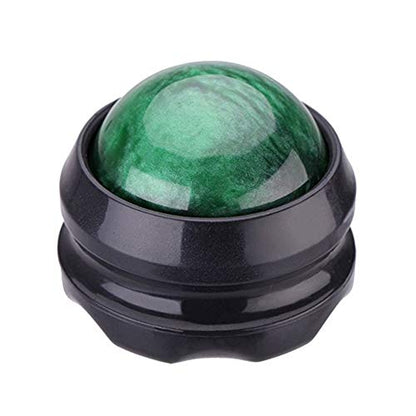 Manual Massage Ball Pain Relief Back Roller Massager Self Massage Therapy and Relax Full Body Tools for Sore Muscle Joint Pain Essential Oils or Lotion Relax (Green) - color: Green