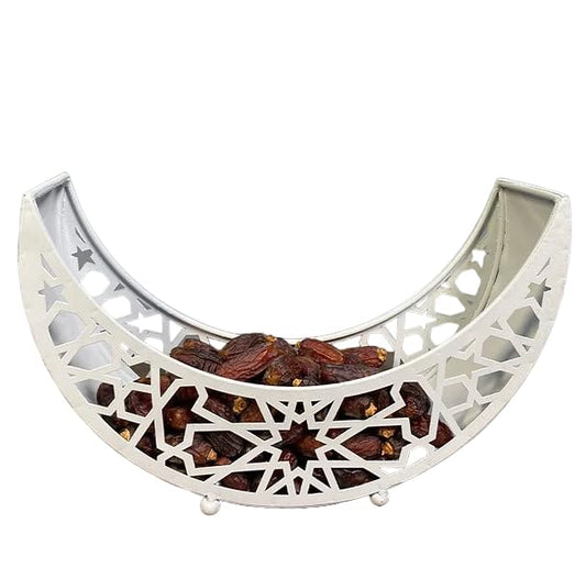 Ramadan/Eid Serving Tin Gold or White (White) - color: White
