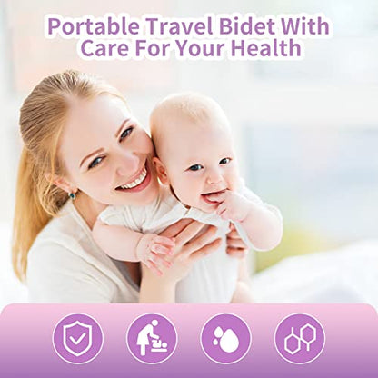 Peri Bottle for Postpartum Care for Perineal Recovery and Cleansing After Birth 12.7 OZ Color: Purple