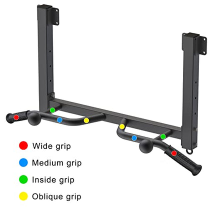 Kipika 32" Ceiling Mounted Pull Up Bar - Heavy Duty, Highly Adjustable, Multifunctional Chin Up Bar - Home Gym System with Punching Bag Hanger and Resistance Bands Training - color: Joist Pull Up Bar with Ball