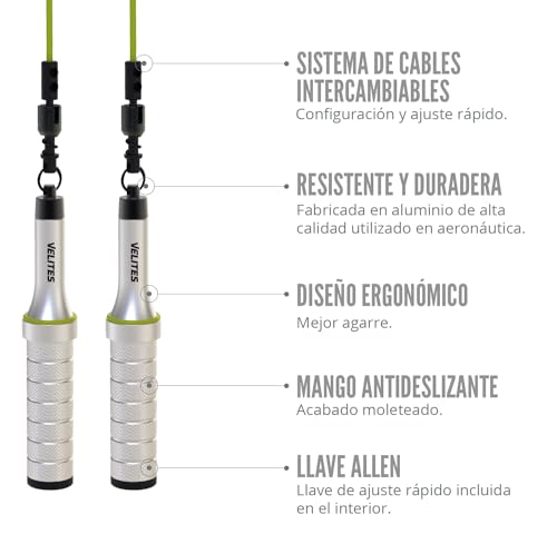 Velites - Earth 2.0 Jump Rope - Official CrossFit® Games Rope - Professional Aluminum Speed Rope for Double Unders, Fitness & Boxing - Includes 4mm Cable & Carrying Bag - - color: Silver
