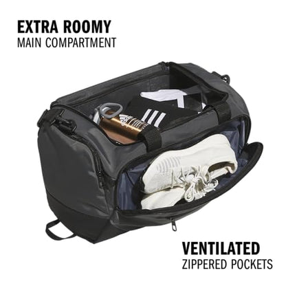adidas Defender 5 Duffel Bag for Sports, Gym and Travel, Team Dark Grey, OSFA - color: Team Dark Grey, style: Small (42l)