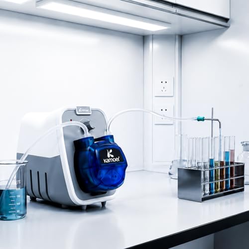 Kamoer KCPA600 24V Peristaltic Pump High Flow Rate Liquid Dosing Pump 180-520ml/min Adjustable, Norprene Tube 4mm ID x 7.2mm OD