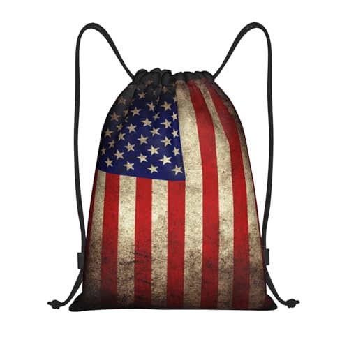 Gianlaima Drawstring Backpack Gym draw string bag For Men Women - color: Black5