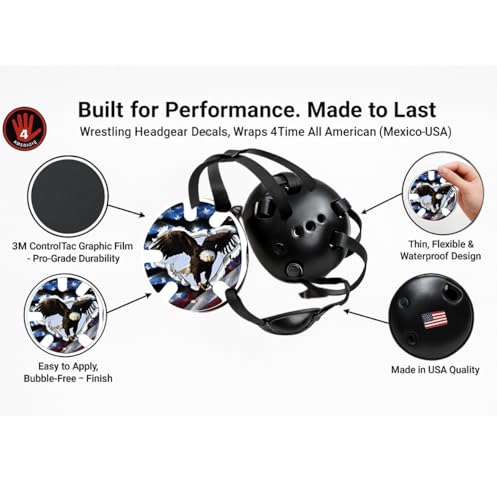 Wrestling Headgear with Ear Protection & Chin Cup Adjustable Lightweight Head Guard for Competition & Practice – Durable Protective Wrestling Ear Guard for Youth & Adult Athletes - color: Usa Eagle