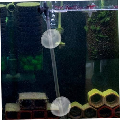 Toddmomy 30pcs Aquarium Oxygen Tubing Clips with Suction Cups, Soft Airline Tube Holders for Fish Tank Air Pump Accessories, Practical Hose Clamps for Aquarium Oxygen Tubes
