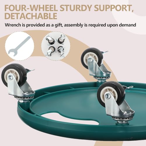 Seenelling 4 Pcs Abdominal Exercise Roller Wheel Abdominal Exercise Sliders for Core Workout AB Wheel Exercise Board Abdominal Board Trainer for Abdominal Core Strength Training, AB Workout Equipment