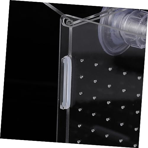 LIOOBO Modern Fish Tank Isolation Box Acrylic Fish Breeding Tank for Betta Guppy Suction Cups and Divider
