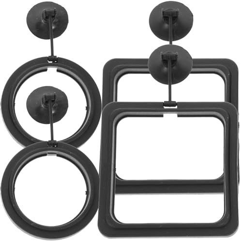 BESPORTBLE 4pcs Fish Feeding Rings Aquarium Accessories Reusable Wear-Resistant Floating Fish Feeder Rings with Suction Cup for Tropical Tank Feeding