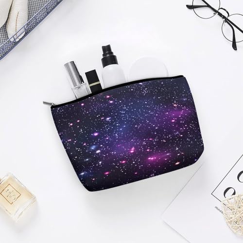 Starry Night Sky Makeup Bag, Travel Toiletry Organizer, Cosmetic Pouch for Women, Birthday Presents for Mom Girls Women Sisters - color: Starry Night Sky