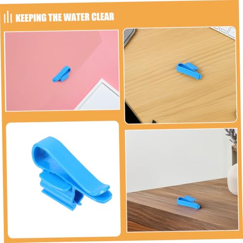 Yardwe 8pcs Plastic Hose Clamps for Fish Tank Durable Water Hose Clips for Secure Fixing Aquariums Compatible with Various Water Tubes Quick Setup for Aquariums - color: Blue