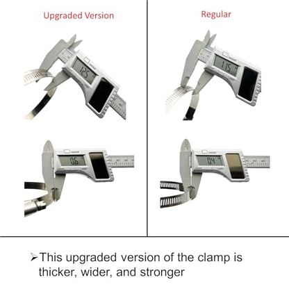 Upgraded Version 4" (Diameter) Thicken Adjustable 304 Stainless Steel Duct Clamps Pipe Clamp Air Ducting Clamp worm drive hose clamps (4Pcs, 91mm-114mm) - size: T 4" -4Pcs