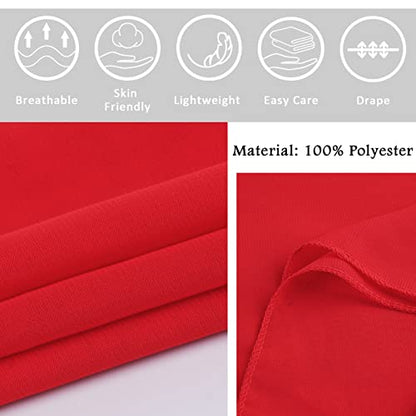 Ladiery Chiffon Shawl Wraps for Women Evening Dresses, Elegant Soft Sheer Shawls for formal dressy Bride Wedding - color: Red(1)