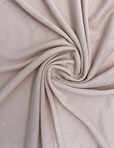 Jersey Hijab Scarfs for Women Head Scarf Muslim Head Wraps - color: Beige