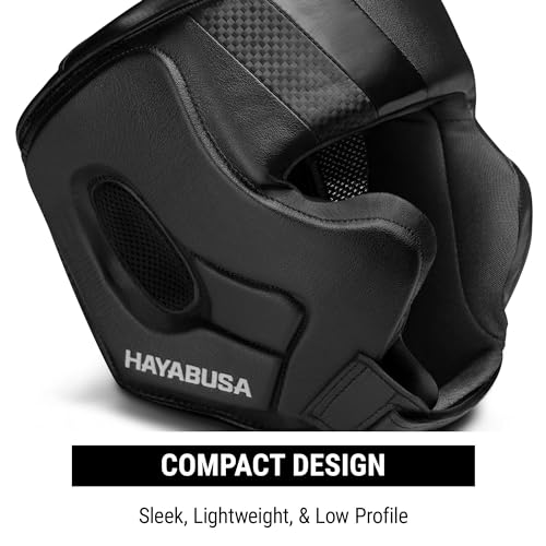 Hayabusa T3 Boxing Headgear Adjustable - color: Black, size: Medium
