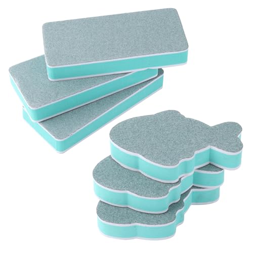 6pcs Fish Tank Cleaning Tools, Double-Sided EVA Aquarium Sponge Brush Glass Aquarium Scrubber Cleaner Sponge for Home Kitchen Office Car Glass