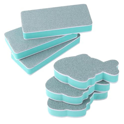 6pcs Fish Tank Cleaning Tools, Double-Sided EVA Aquarium Sponge Brush Glass Aquarium Scrubber Cleaner Sponge for Home Kitchen Office Car Glass