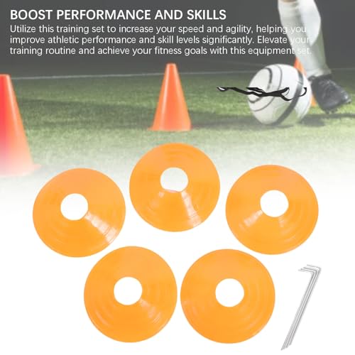 CHICIRIS Agility Ladder Set, Agility Ladder Speed Training Equipment Set with Speed Soccer Cones Running Umbrella Football Fitness Training Equipment