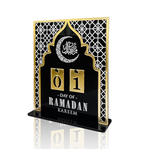 Ramadan Advent Calendar 30 Days Eid Mubarak DIY Countdown Calendar Ramadan Centerpieces Decoration Parties Islam Muslim Table Decor for Ramadan Party
