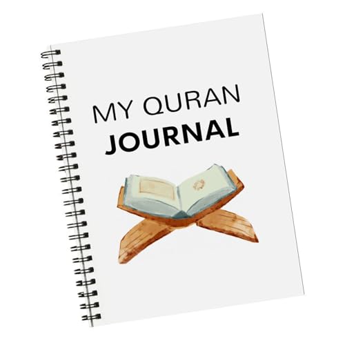 Quran Study Notebook Planner Twin Coil Binding Study Planner Quran Reading Tracking Journal for Scheduling Planning Paper Quran Journal