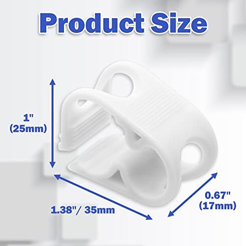 Murtenze Siphon Hose Clamp, White, 6Pcs | Flow Control Clamp, Adjustable Tube Clamp, Plastic Tubing Clamps - color: White