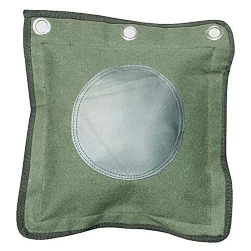 Wing Chun Wall Bag Canvas Leather Punch Bag for Kung Fu Boxing Training - color: Green