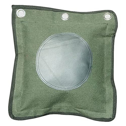 Wing Chun Wall Bag Canvas Leather Punch Bag for Kung Fu Boxing Training - color: Green