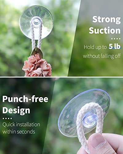 Pawfly 10 Pack Suction Cups, Small Rubber Suction Cups for Home Kitchen Bathroom Organization Christmas Decoration Window (2.2 Inch) - style: 2.2 in 10pcs