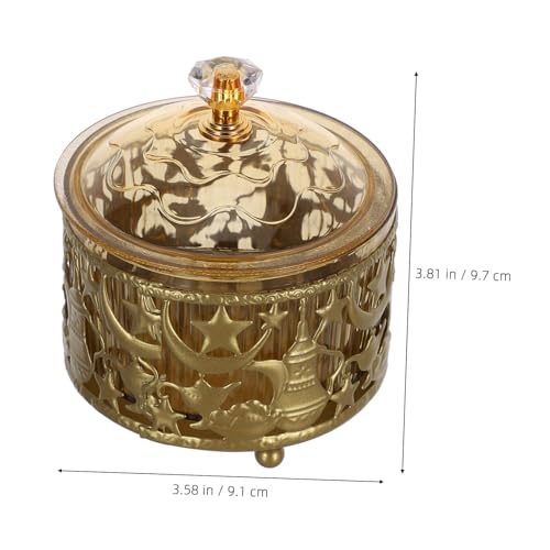 Eid Mubarak Treat Celebration Box Ramadan Candy Storage Jar Sweets Tray for Kitchen Decor